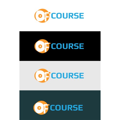 Create memorable logo for OfCourse - learn and teach online!