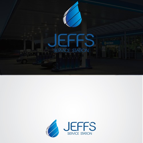 service station logo design