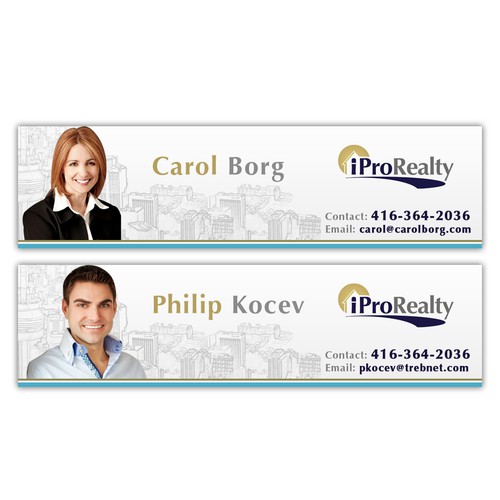 Web Page Banner for iPro Realty (Realtors: Carol Borg & Philip Kocev)