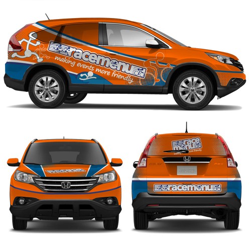 Let's make an AWESOME & AMAZING ORANGE vehicle wrap for a 2013 Honda CR-V!