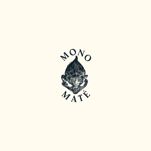 Head Monkey logo concept for MONO MATE