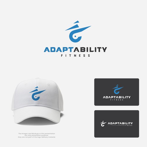 adaptability fitness - modern logo design
