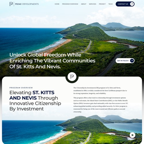 Prime Developments Website Design