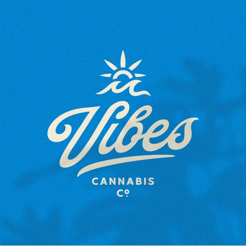 Fresh logo for a new cannabis cultivation in a island