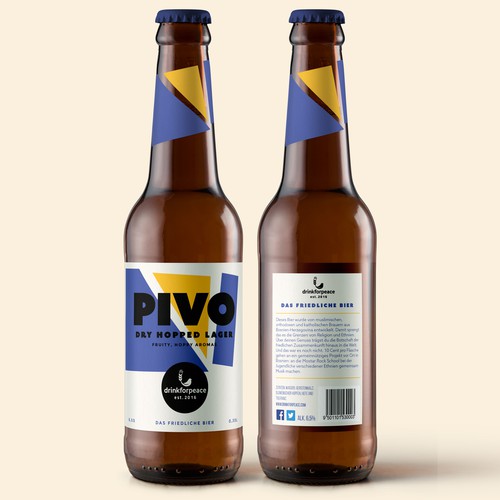 Bold & Minimalist beer design concept