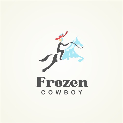 Funny logo concept for Frozen Cowboy