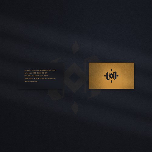 luxurious business card design