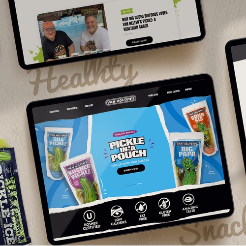 Van Holten's – Website Design for pickle snacks