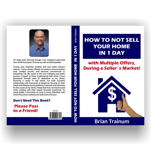 Propuesta de portada de libro How to NOT Sell your Home in 1 day