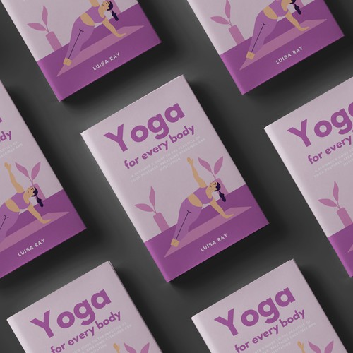 Modern Book Cover for a Yoga book