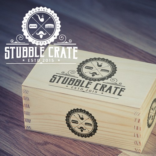 Runner-Up entry - Stubble Crate logo design