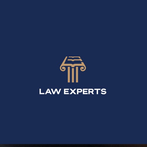 Unique monogram logo concept for a law firm