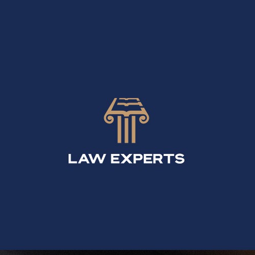 Unique monogram logo concept for a law firm