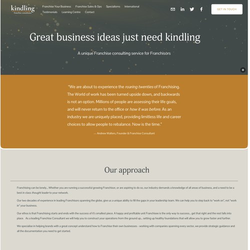 Optimisation of kindling Franchise