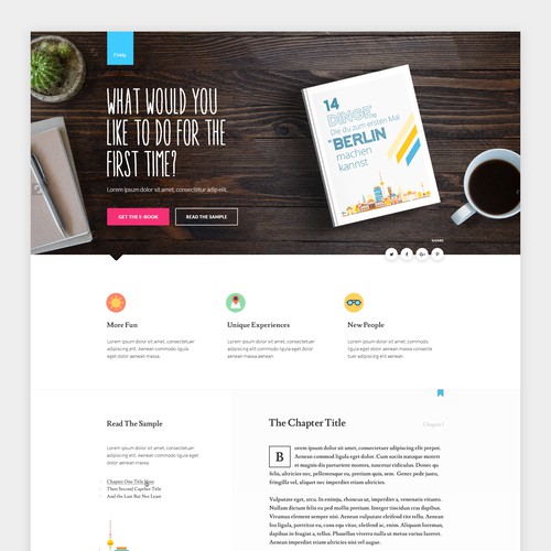 E-Book Landing Page