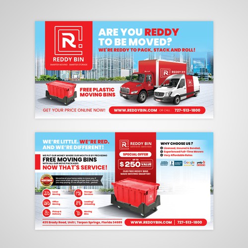 Postcard Design for Reddy Bin