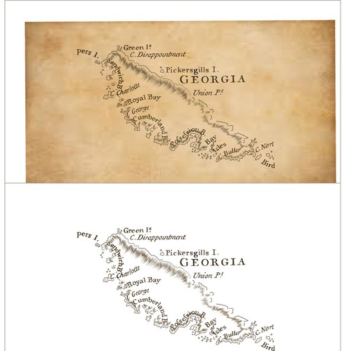 Reproduction of an old map