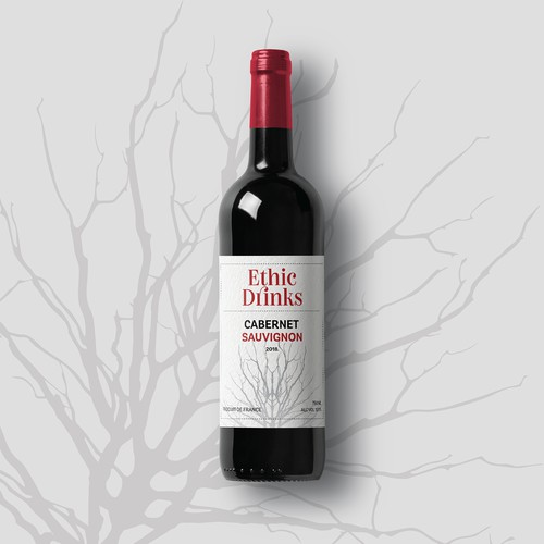 Wine label for Ethicdrinks