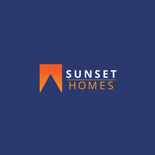Create minimalist and mid-century modern logo for custom home builder
