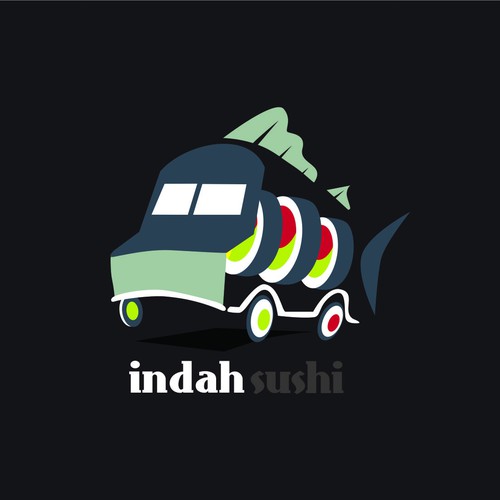 Sushi Food Truck Logo