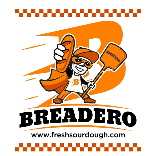  design for pizza box and store signage.