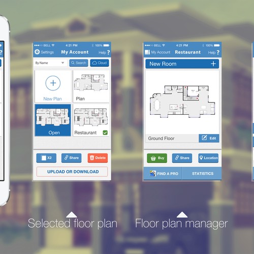 Redesign the award winning MagicPlan application. Already 5 million users!