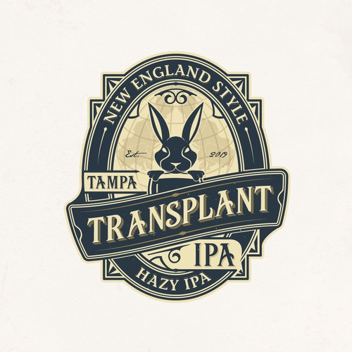 Transplant IPA Beer Label 
