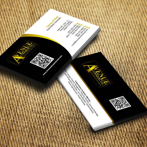 Create the next business card for Avenue Commercial