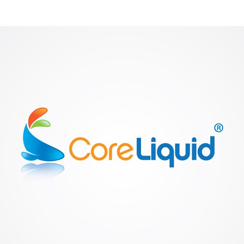 Clean, simple logo for CoreLiquid