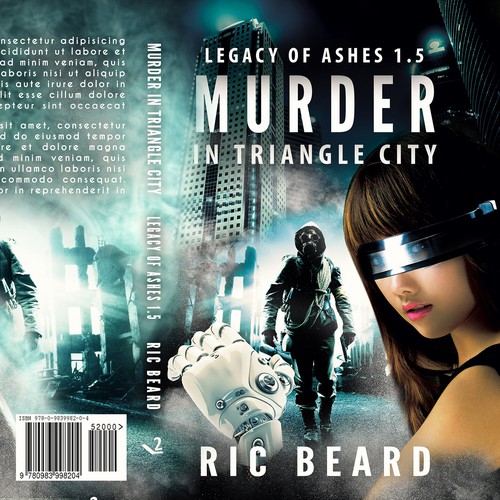 Futuristically Murdurous Fiction Print Book Cover Design