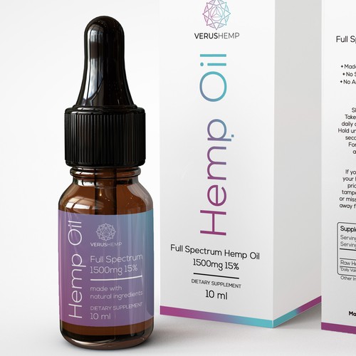 Packaging design for Hemp Oil