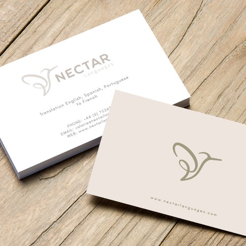 Colibri logo and business card design