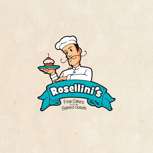 The logo for bakery focused on making the finest cakes and baked goods