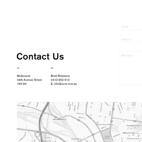 Webdesign for Architecture Studio