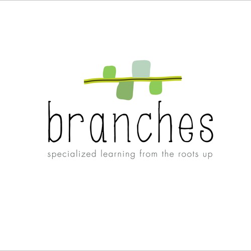 Logo for old school & simple feel for a potential preschool called "branches"