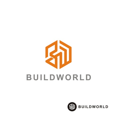 simple geometric logo for a construction company