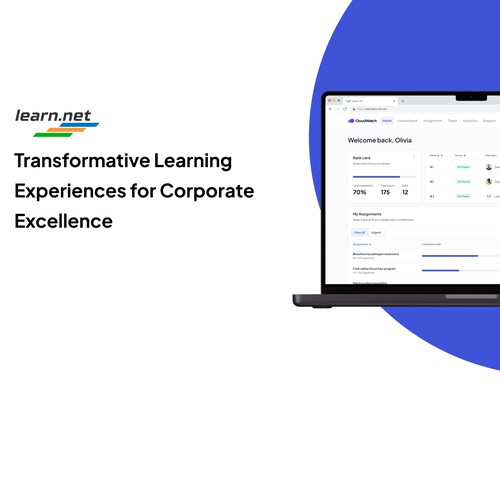 Learn.net A corporate learning dashboard