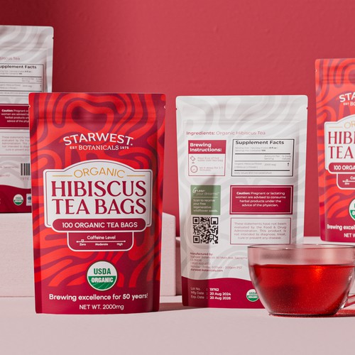 Hibiscus tea bags