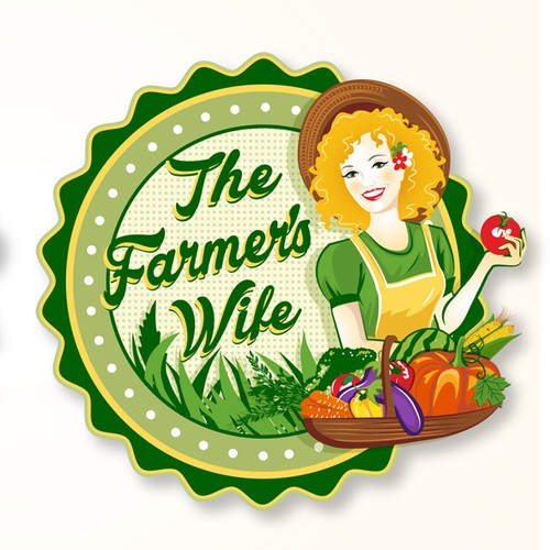 Create a spirited farm stand logo to support the local food movement