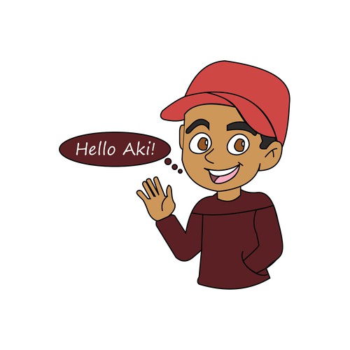 Logo concept for Hello Aki!(a communication platform for schools)