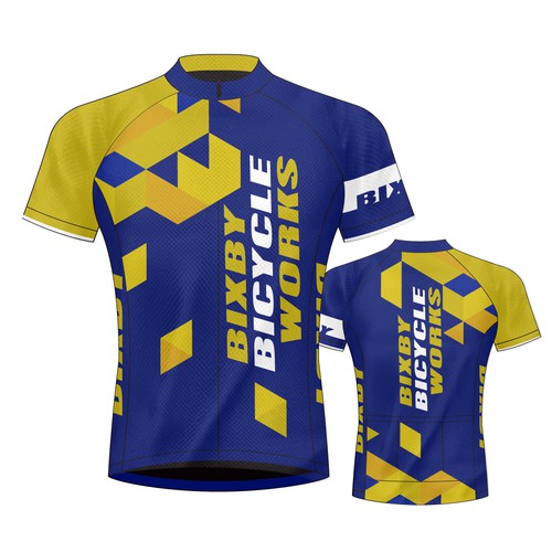 Cycling jersey design for Bixby Bicycle Works