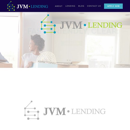 Logo design for California mortgage company: JVM Lending.
