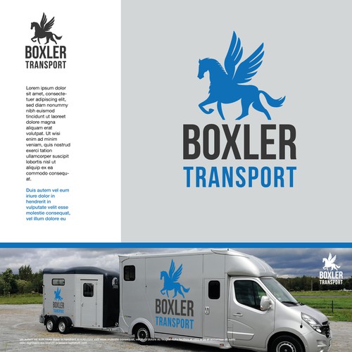 Logo horse transport
