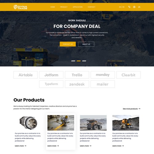 Redesign Industrial Website