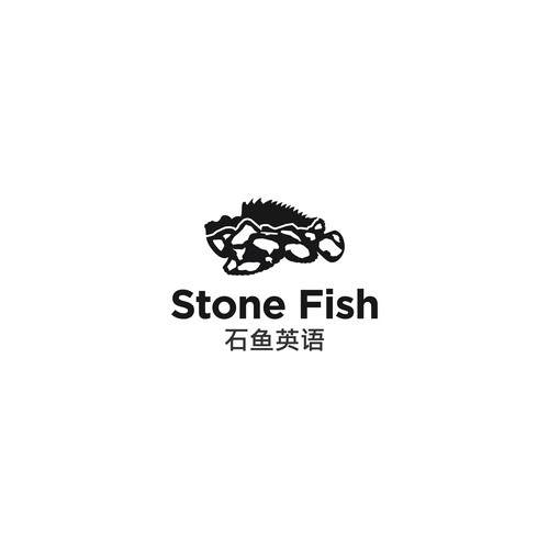 logo conceps for stone fish