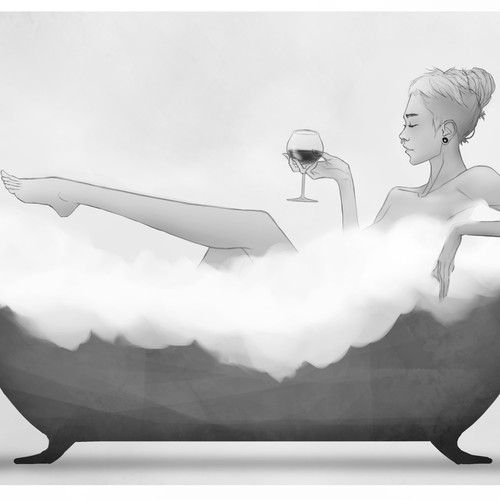 girl in a bathtub