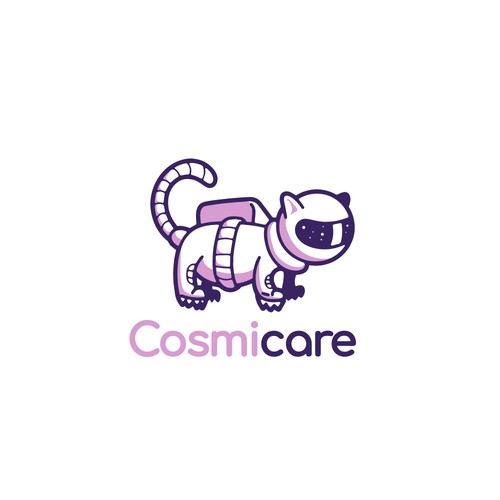 Space cat logo