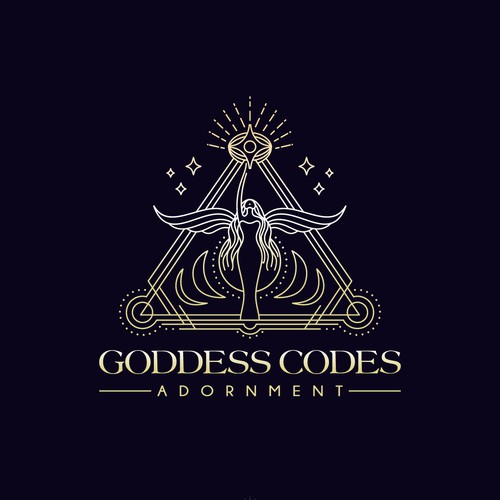 Elegant art deco style logo