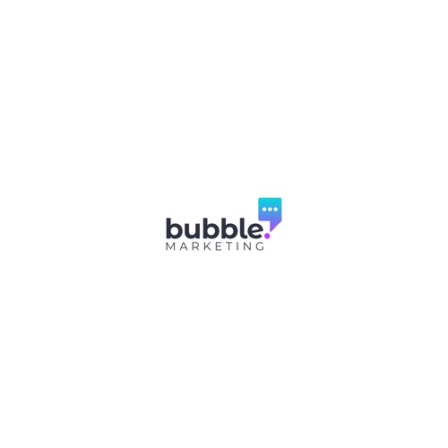 Bubble Marketing Logo Contest Entry