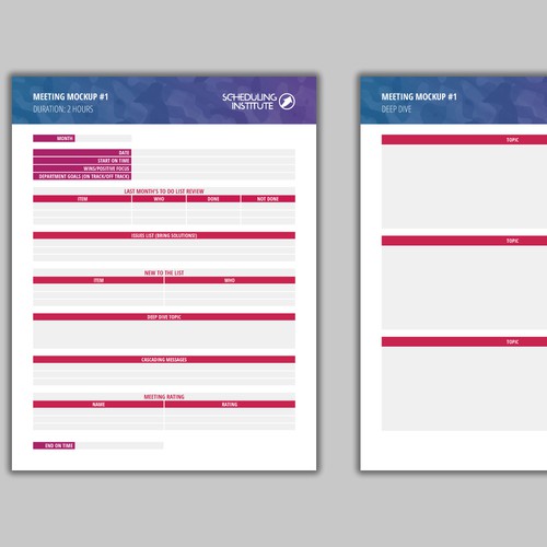 Meeting Word Template